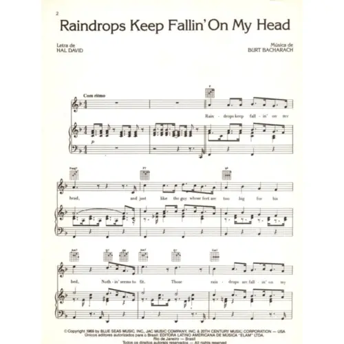 Raindrops Keep Fallin` On My Head