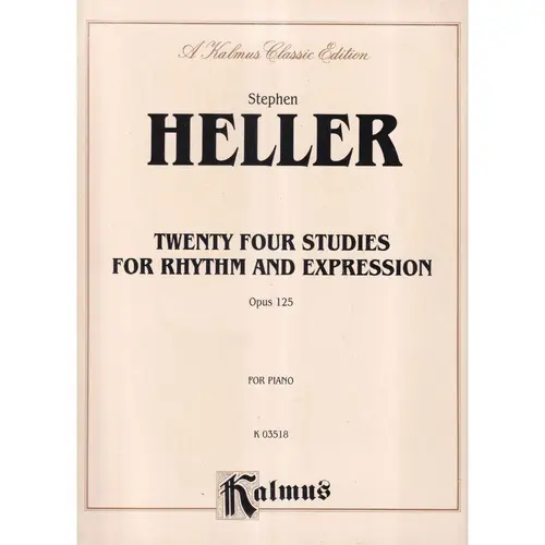 Twenty Four Studies For Rhythm And Expression - Op. 125 - Exemplar Antigo