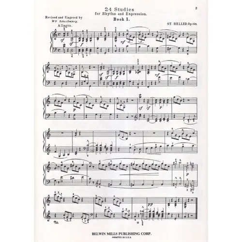 Twenty Four Studies For Rhythm And Expression - Op. 125 - Exemplar Antigo