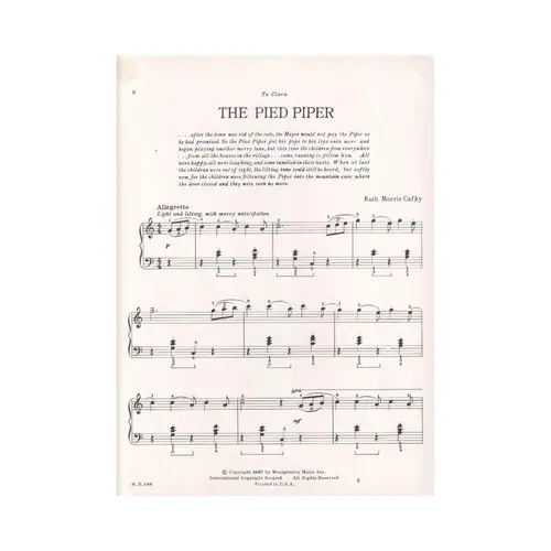 The Pied Piper for piano