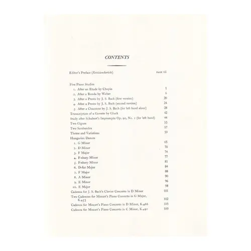 Complete Transcriptions, Cadenzas And Exercises