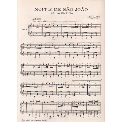 Noite De São João - Dança De Fogueira para piano