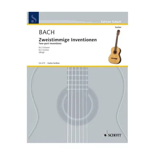 Two-Part Inventions For 2 Guitars Bwv 772-Bwv786