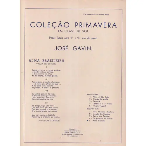 Alma Brasileira - Valsa De Estudo  (Edição Antiga)