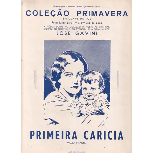 Primeira Caricia - Valsa Infantil  para piano