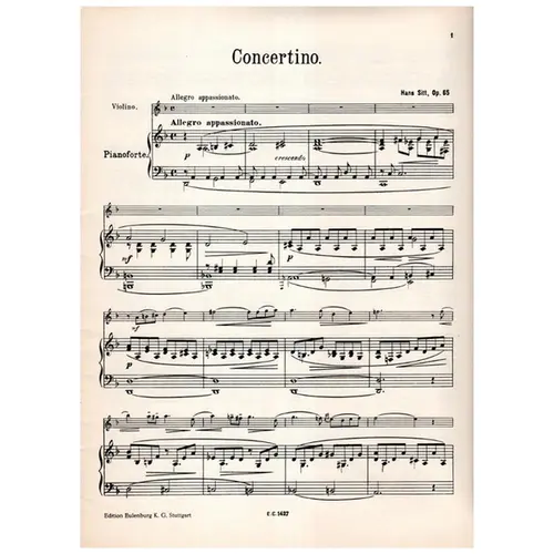 Konzerte N.167 - Op.65 D Moll - Concertino