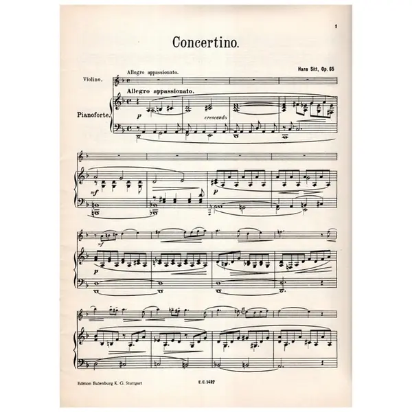 Konzerte N.167 - Op.65 D Moll - Concertino