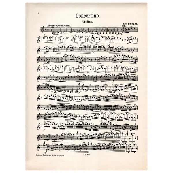 Konzerte N.167 - Op.65 D Moll - Concertino