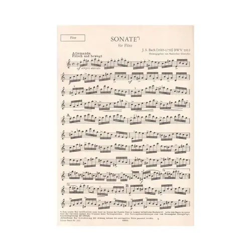 Sonate A Moll - Bwv 1013  (Flauta)