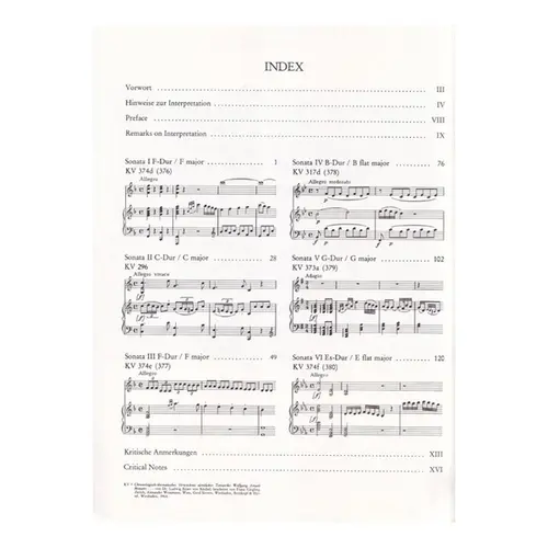 Sonaten Fur Klavier Und Violine - Vol.2