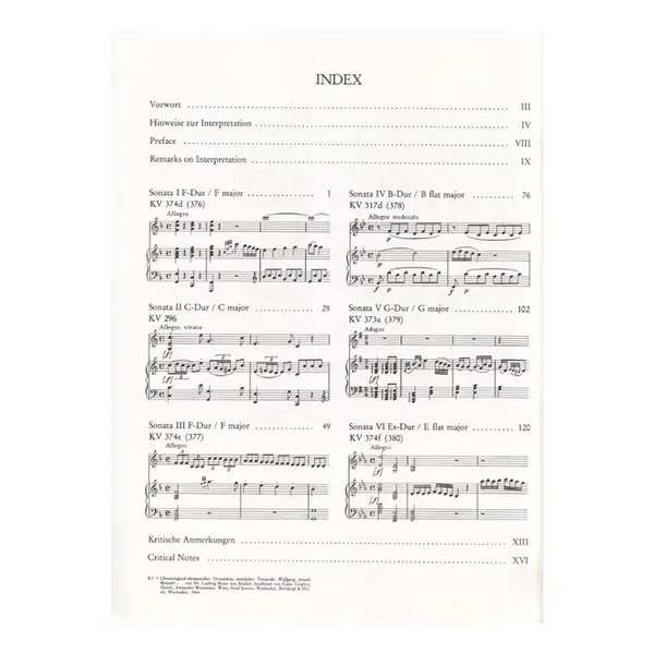 Sonaten Fur Klavier Und Violine - Vol.2