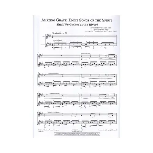 Amazing Grace - Eight Songs Of The Spirit For Flute And Guitar