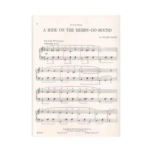 A Ride On The Merry-Go-Round for piano