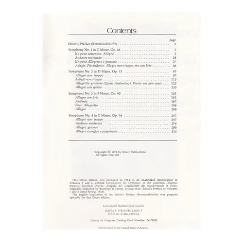 Complete Symphonies In Full Score