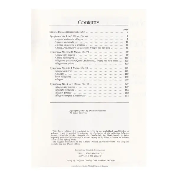 Complete Symphonies In Full Score