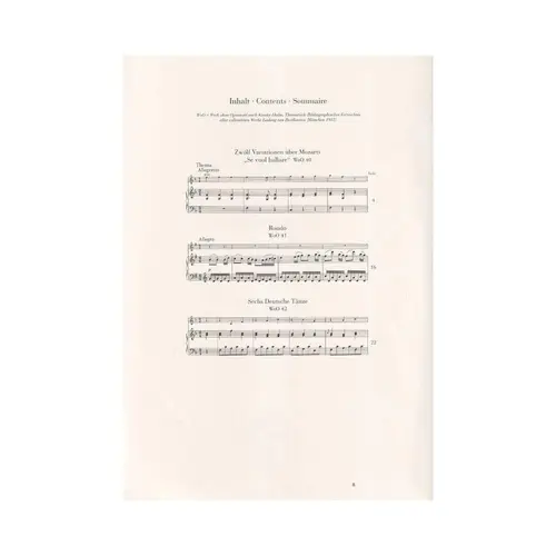 Variationen, Rondo, Tanze - Fur Klavier Und Violine - Woo 40-42 - Urtext