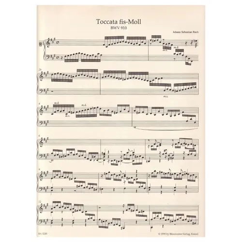 Toccaten -Bwv 910-16