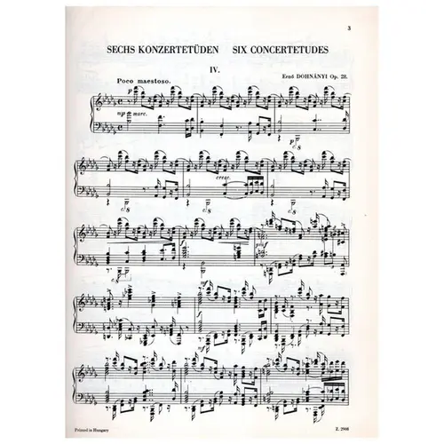 Sechs Konzertetuden - Op.28  Vol.2