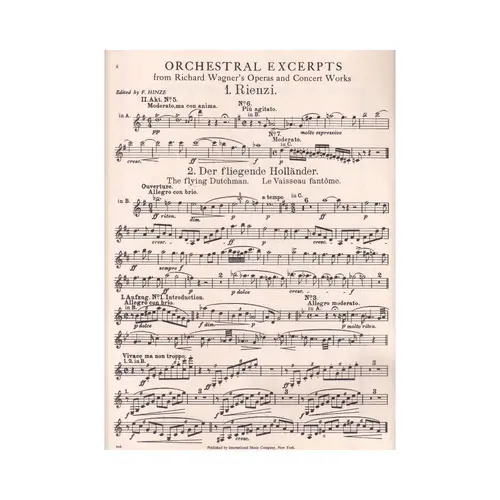 Orchestral Excerpts for clarinete / bass clarinet