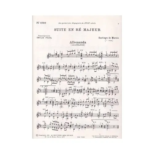 Suite En Re Majeur (Pujol 1090)