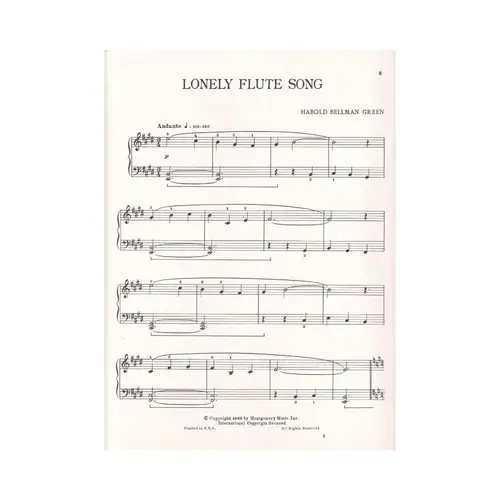 Lonely Flute Song for piano