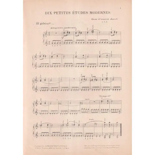 Dix Petites Etudes Modernes