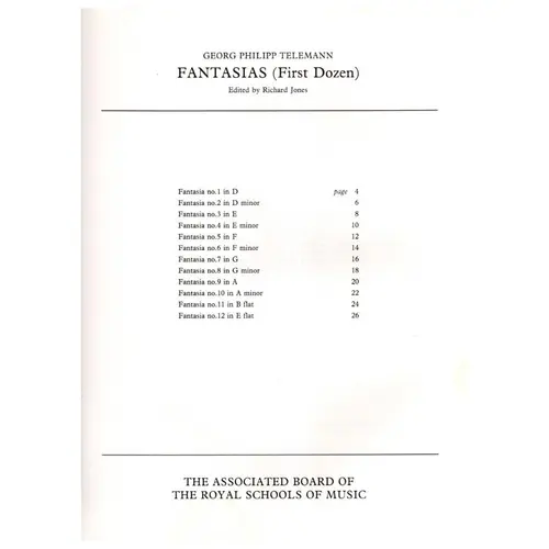 Fantasias - First Dozen