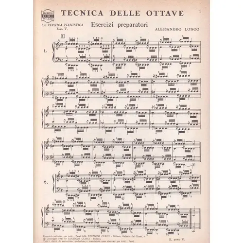 La Tecnica Pianistica - Vol.05 - Tecnica delle Ottave