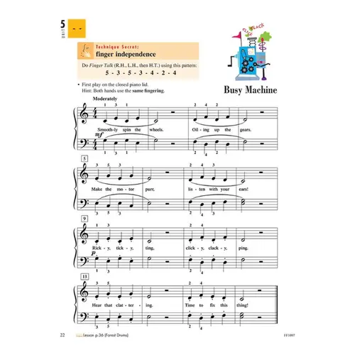 Piano Adventures - Technique E Artistry Book 1