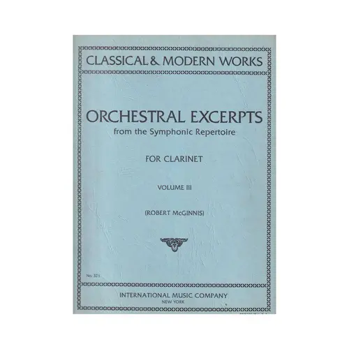 Orchestral Excerpts for clarinet Vol.03