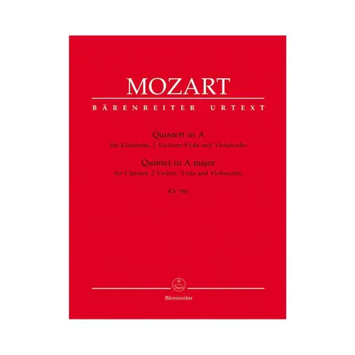 Quintet In A Major For Clarinet, 2 Violins, Vola And Violoncello Kv 581