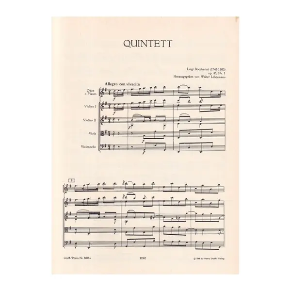Quintets Op.45 N.1-3