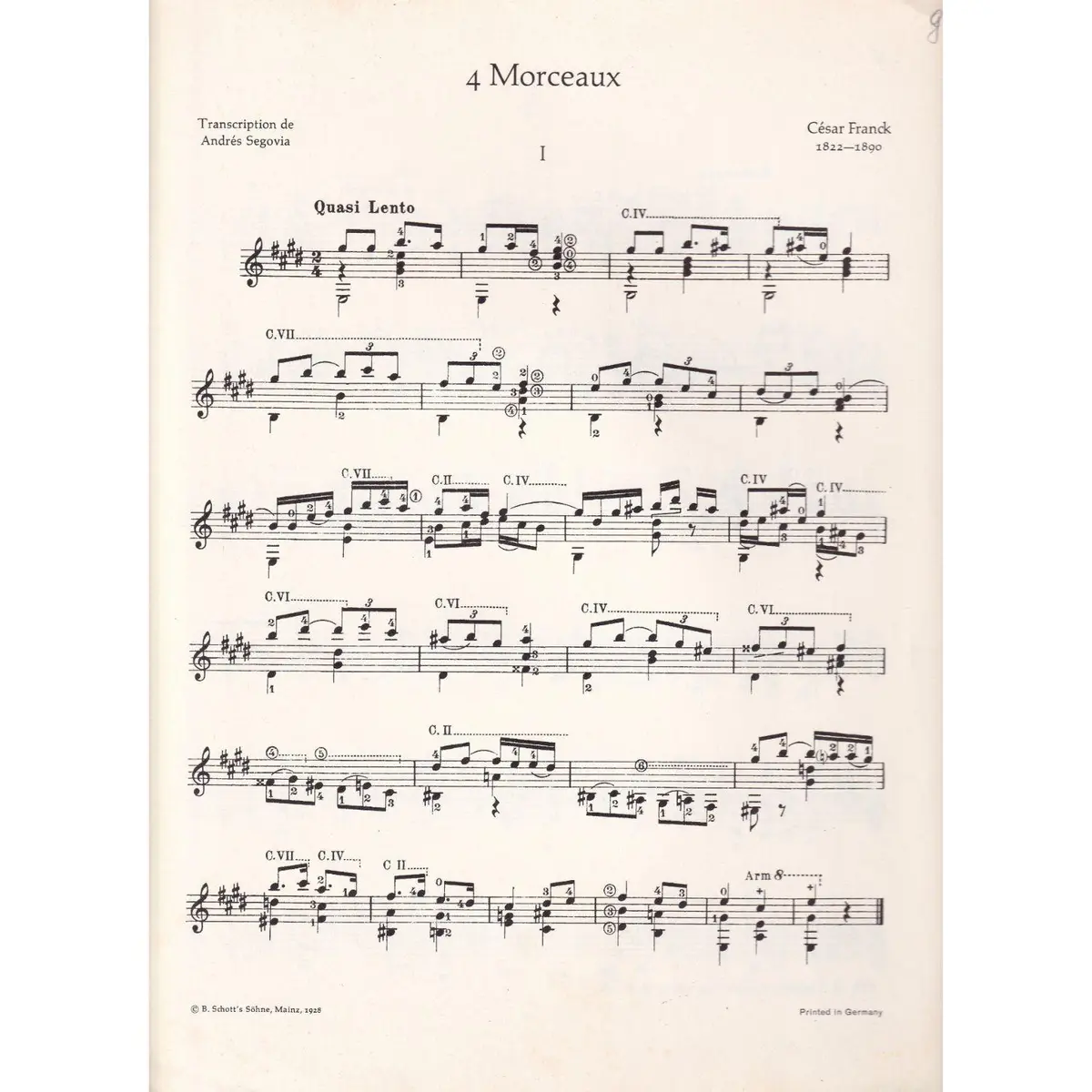 4 Morceaux (edição antiga)