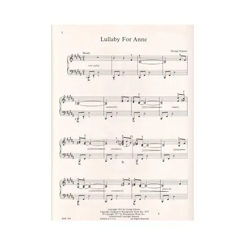 Lullaby For Anne for piano