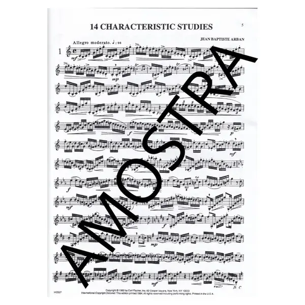 Fourteen Characteristic Studies For Trumpet