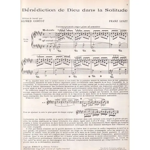 Benediction De Dieu Dans La Solitude (Rev. A. Cortot)   (Edição Antiga)