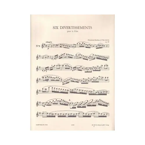 6 Divertissements - Op.68