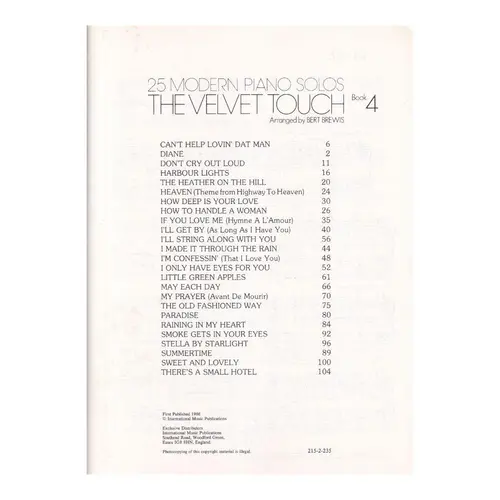 The Velvet Touch - Vol.4