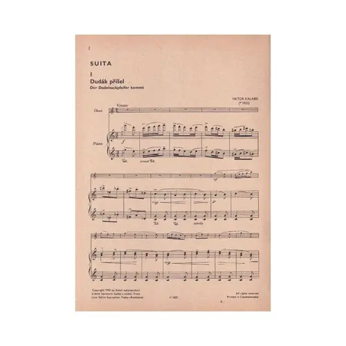 Suite Para Oboe E Piano