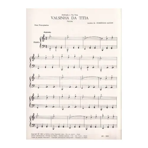 Valsinha Da Titia  (Edição Antiga)