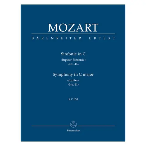 Symphony in C major n.41 - Jupiter - Kv 551 - Study Score
