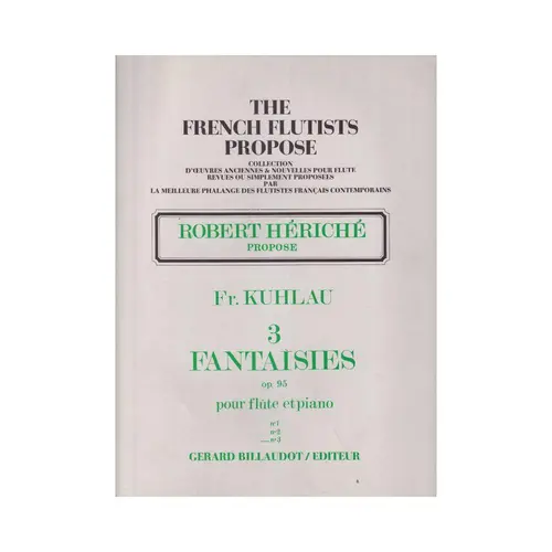 3 Fantaisies Op.95 N.3 Pour Flute Et Piano