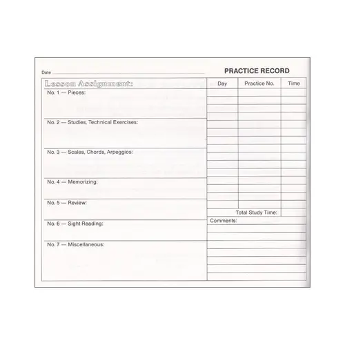The Practice Record para flauta doce