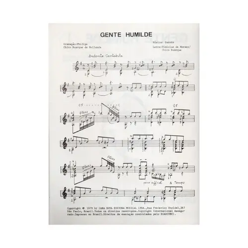 Gente Humilde - piano