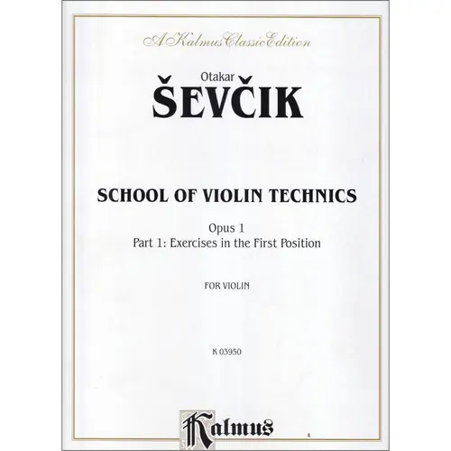 School Of Violin Technique - Op.1 Vol.1