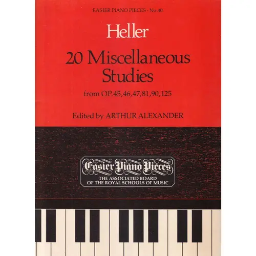 20 Miscellaneous Studies - Op. 45,46,47,81,90,125