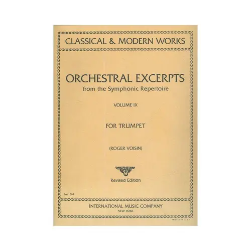 Orchestral Excerpts for trumpet Vol.09