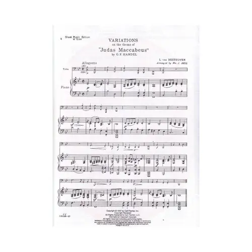 Variations Of Judas Maccabeus By G.F. Handel