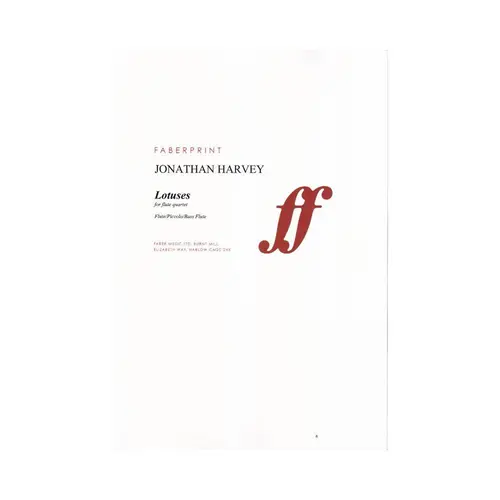 Lotuses For Flute Quartet - Partes