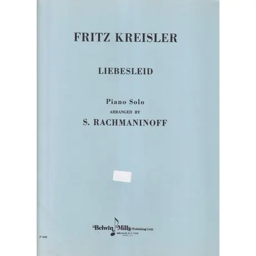Liebesleid (Arr. S. Rachmaninoff)